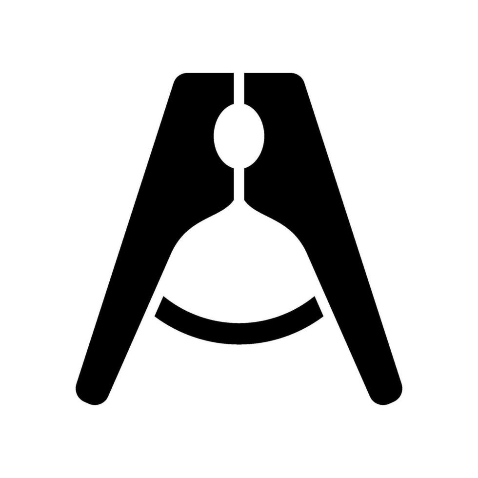 kleren pin icoon vector symbool ontwerp illustratie