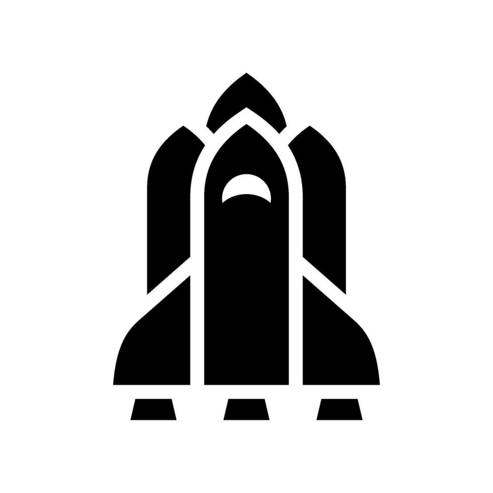 ruimteschip icoon vector symbool ontwerp illustratie