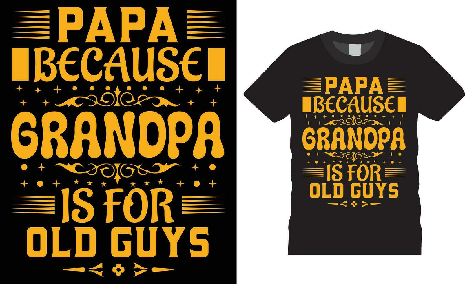 gelukkig grootouders dag typografie t overhemd ontwerp vector afdrukken sjabloon.papa omdat opa is voor oud jongens