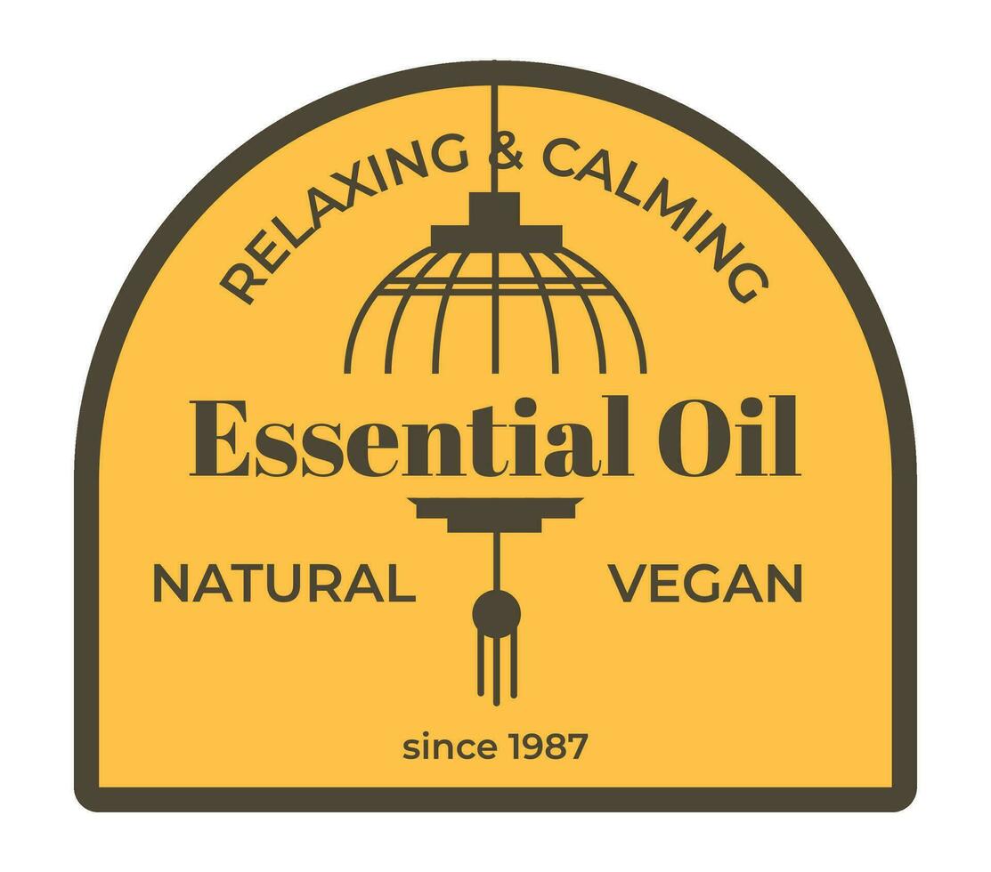 ontspannende en rustgevend essentieel olie, natuurlijk veganistisch vector