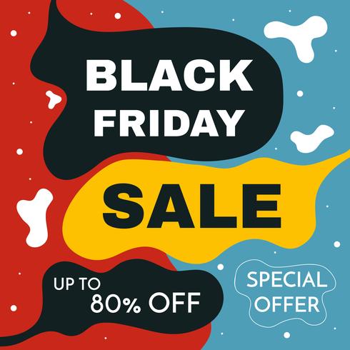 Black Friday-verkoopbanner vector