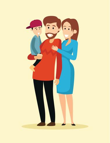 familie acceptatie illustratie vector