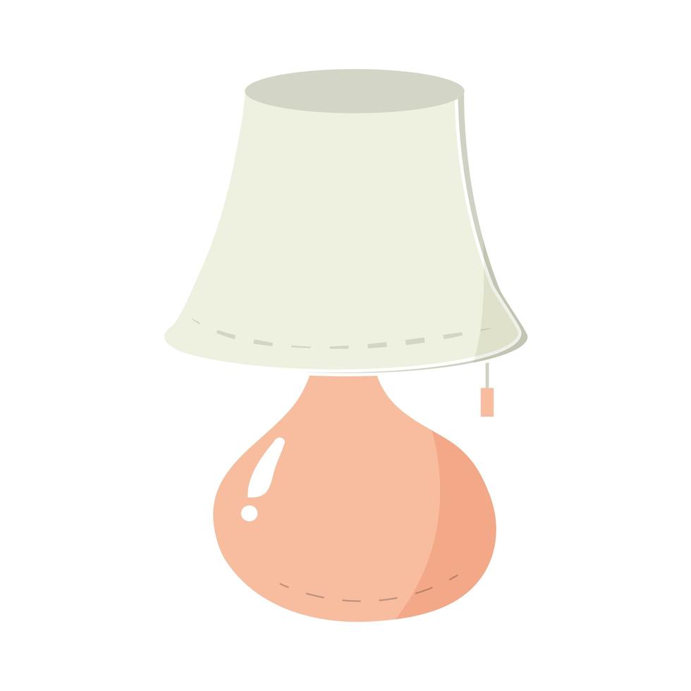 lamp interieur decoratie cartoon hygge stijl vector