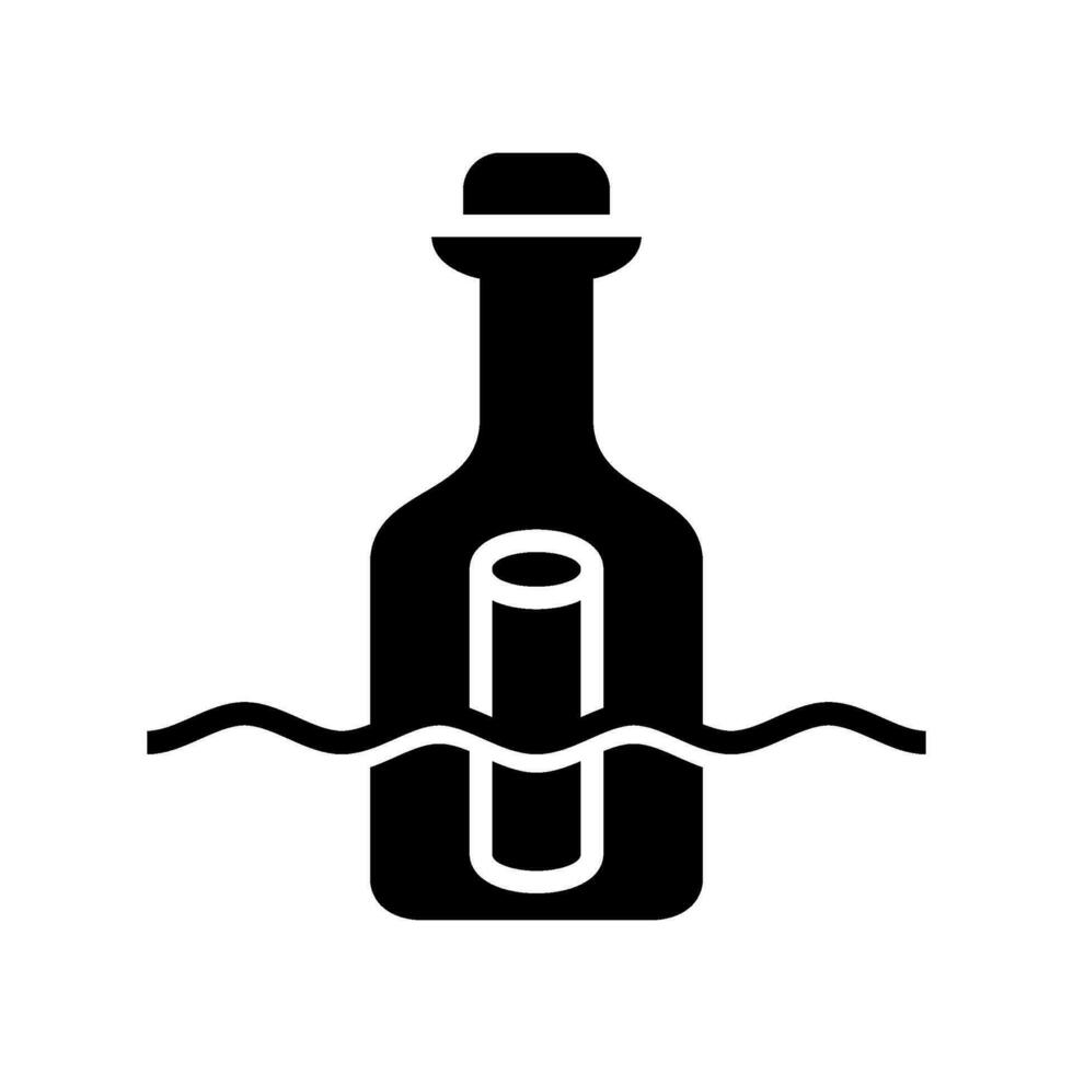bericht fles icoon vector symbool ontwerp illustratie