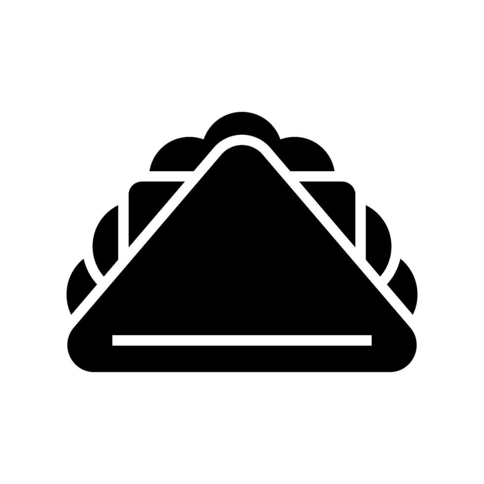 belegd broodje icoon vector symbool ontwerp illustratie