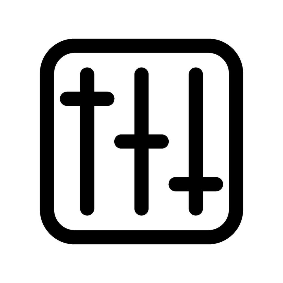 equalizer icoon vector symbool ontwerp illustratie