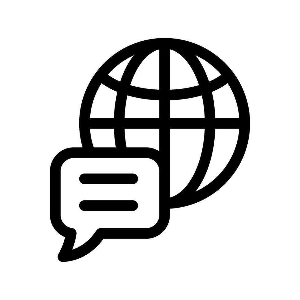 taal icoon vector symbool ontwerp illustratie