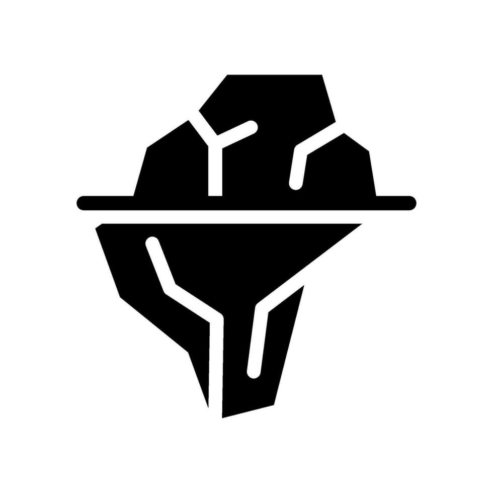 ijsberg icoon vector symbool ontwerp illustratie