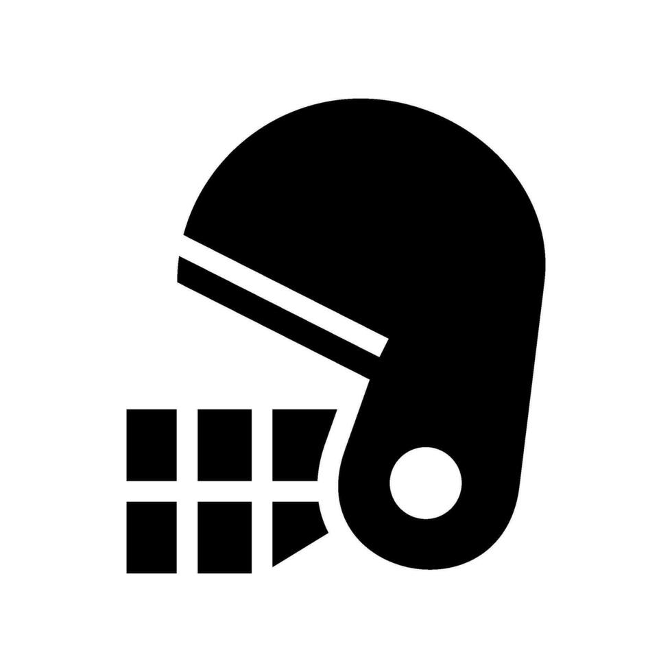 Amerikaans voetbal helm icoon vector symbool ontwerp illustratie