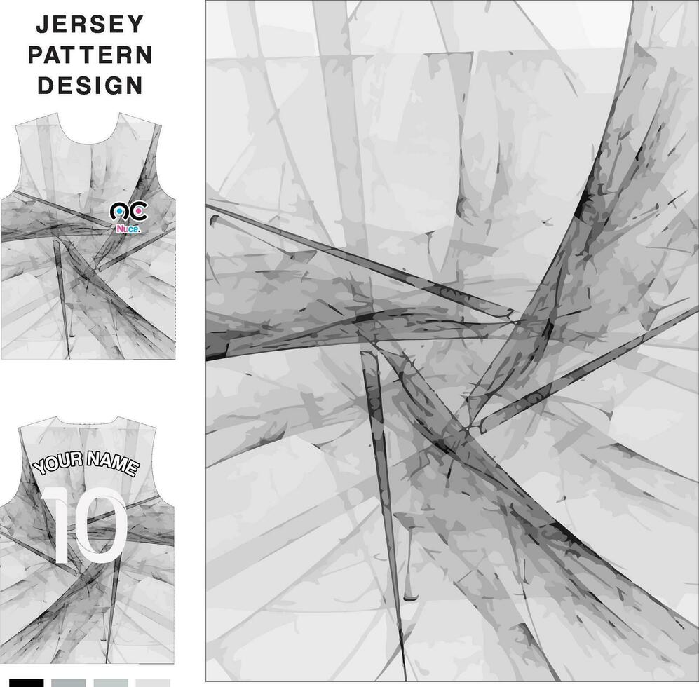 abstract begrip vector jersey patroon sjabloon voor afdrukken of sublimatie sport uniformen voetbal volleybal basketbal e-sports fietsen en vissen gratis vector.