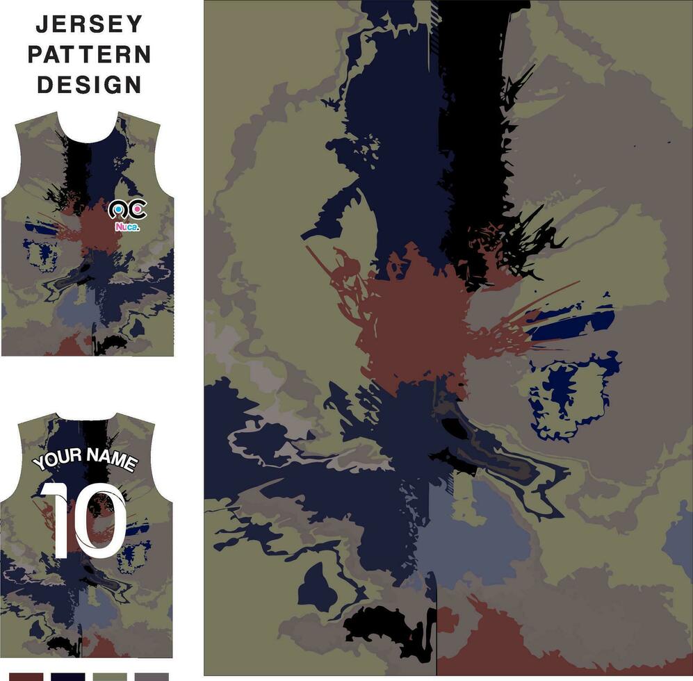 abstract kunst concept vector Jersey patroon sjabloon voor het drukken of sublimatie sport- uniformen Amerikaans voetbal volleybal basketbal e-sport wielersport en visvangst vrij vector.