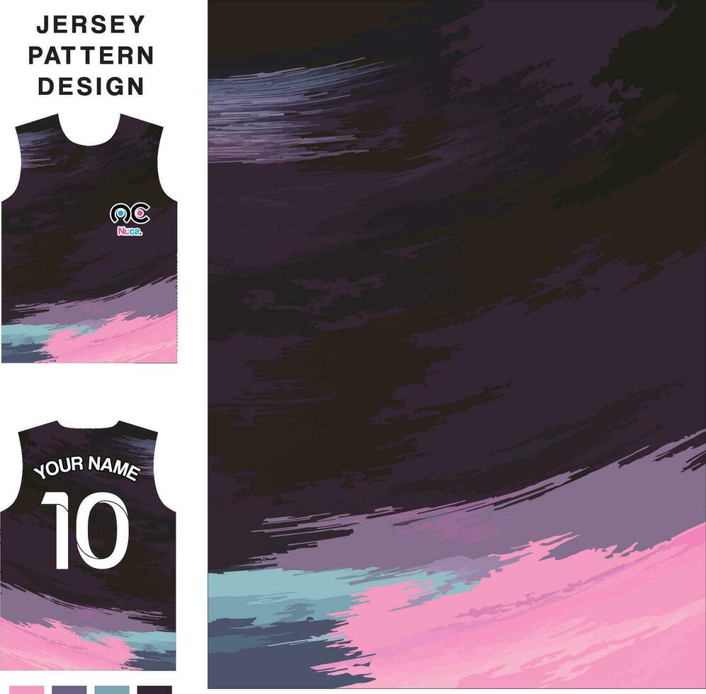 abstract kunst concept vector Jersey patroon sjabloon voor het drukken of sublimatie sport- uniformen Amerikaans voetbal volleybal basketbal e-sport wielersport en visvangst vrij vector.