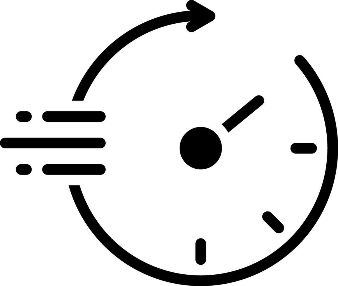 solide icoon voor snel vector