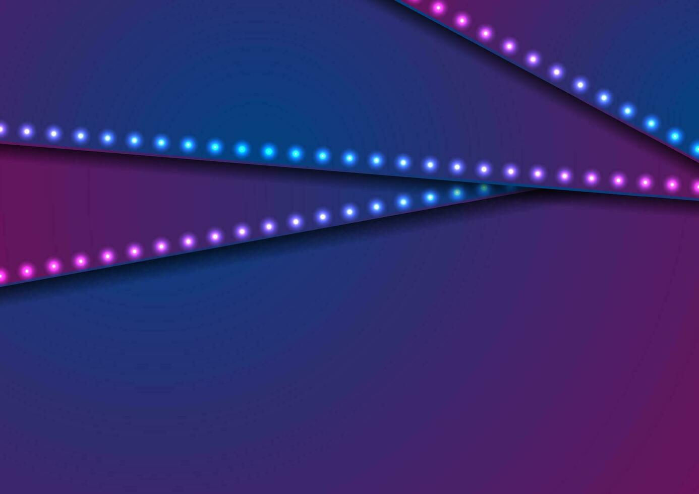 neon LED lichten blauw paars abstract zakelijke achtergrond vector