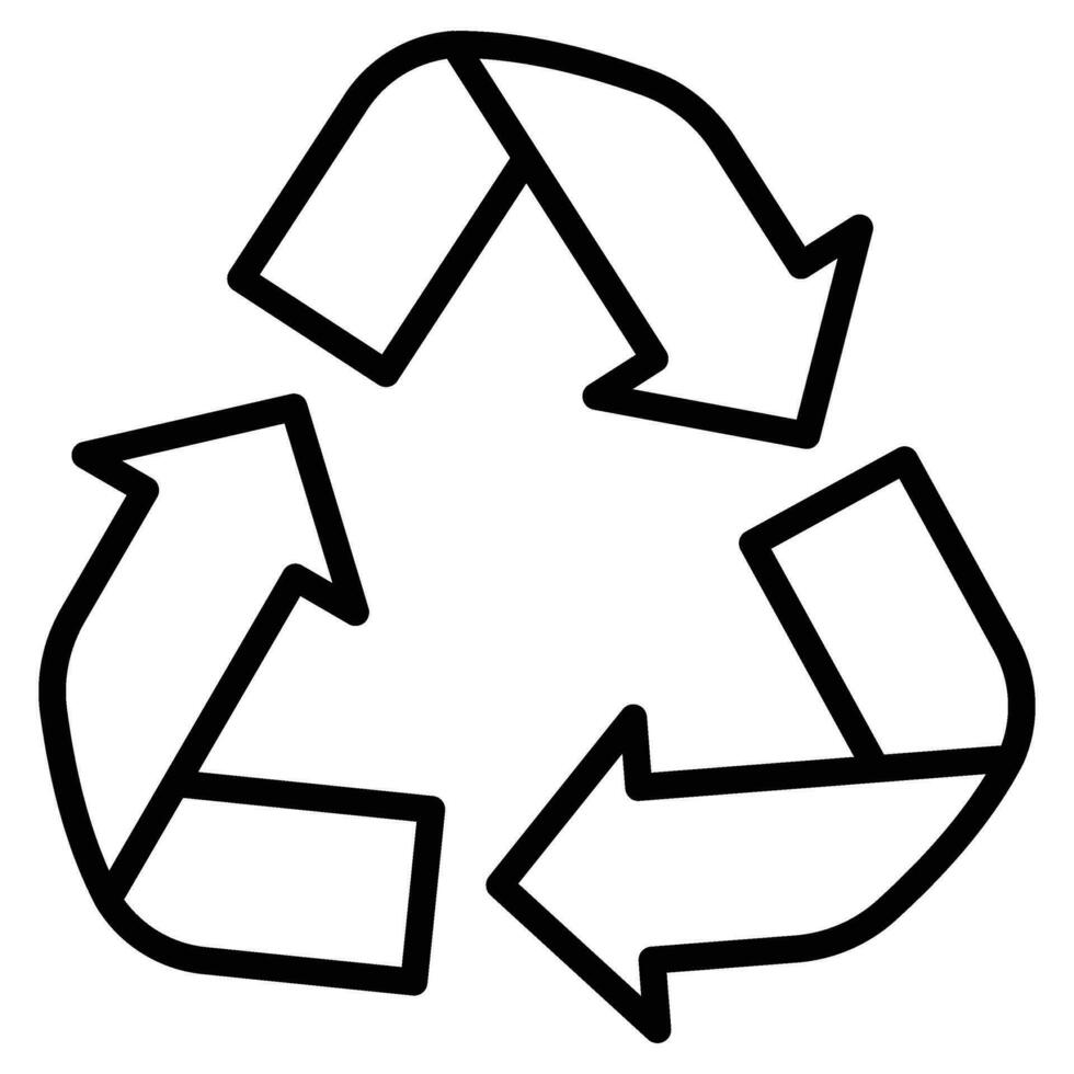 eco vriendelijk alternatief energie bron en verspilling recycling icoon, concept groen eco aarde zwart gemakkelijk vlak vector illustratie, geïsoleerd Aan wit.