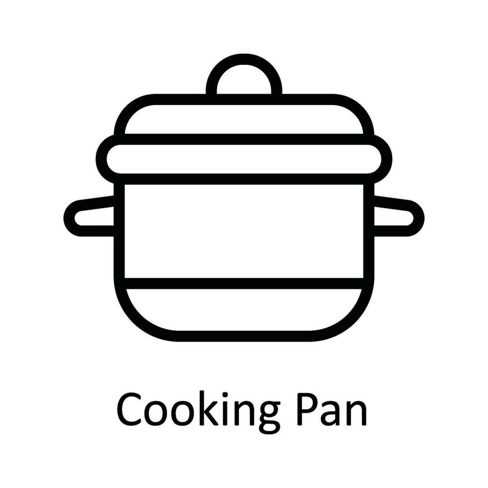Koken pan vector schets icoon ontwerp illustratie. keuken en huis symbool Aan wit achtergrond eps 10 het dossier