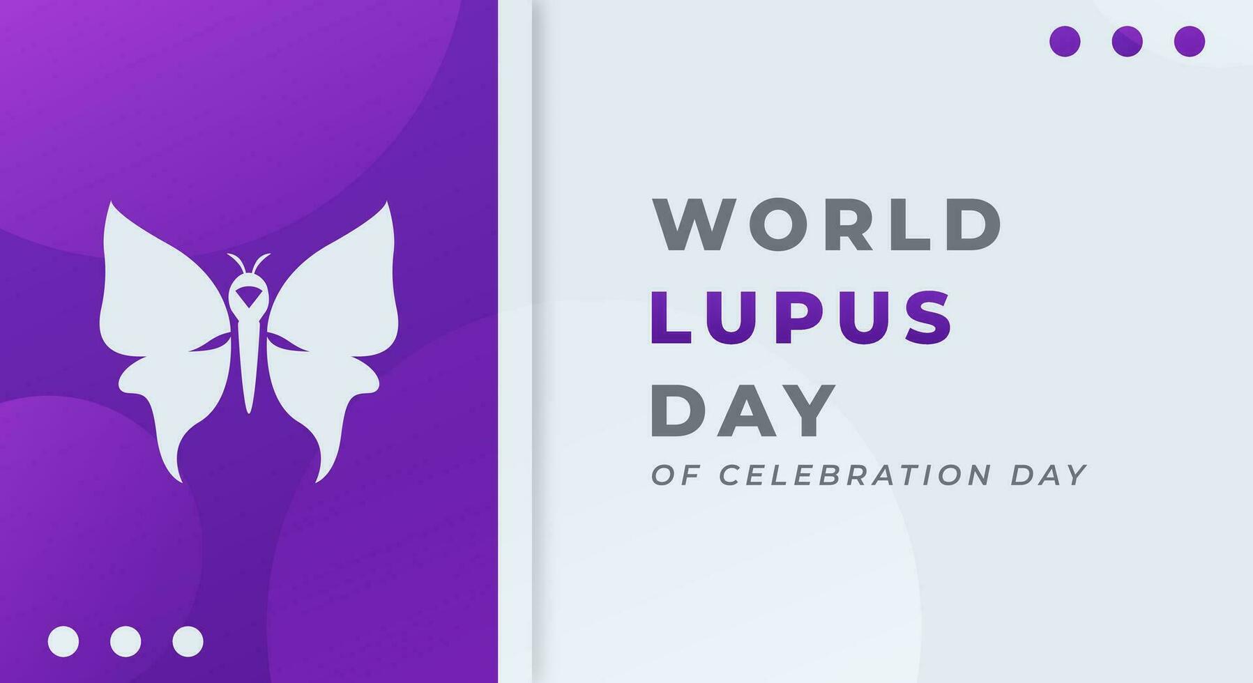 wereld lupus dag viering vector ontwerp illustratie voor achtergrond, poster, banier, reclame, groet kaart