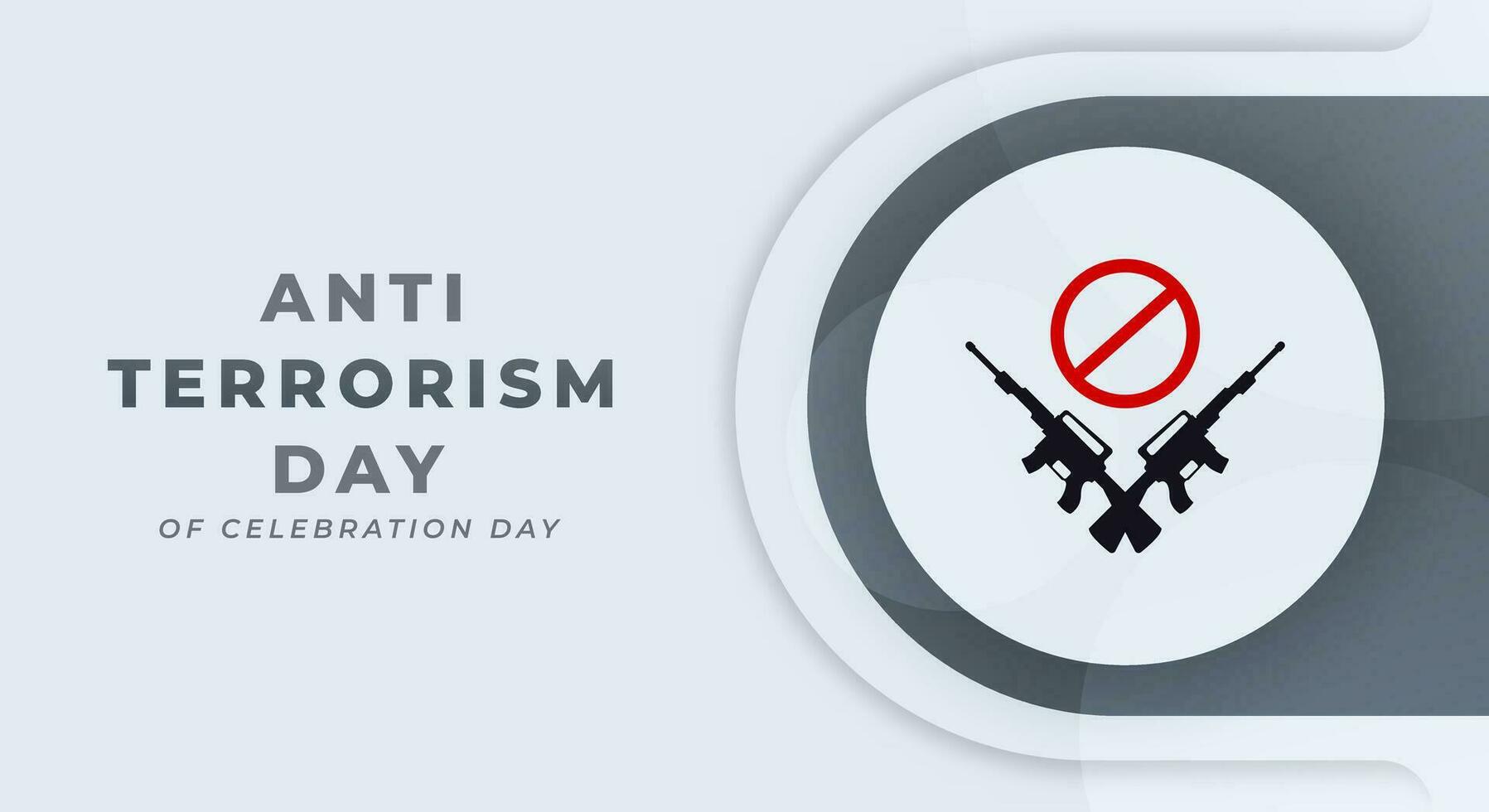 anti terrorisme dag viering vector ontwerp illustratie voor achtergrond, poster, banier, reclame, groet kaart
