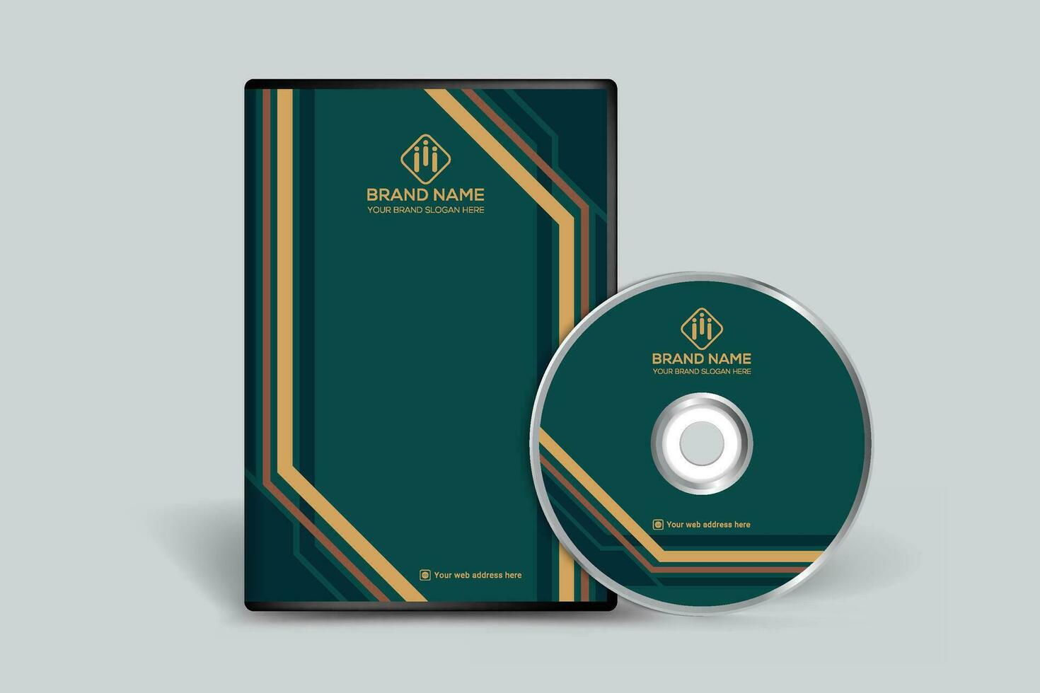 DVD Hoes ontwerp sjabloon mockup vector