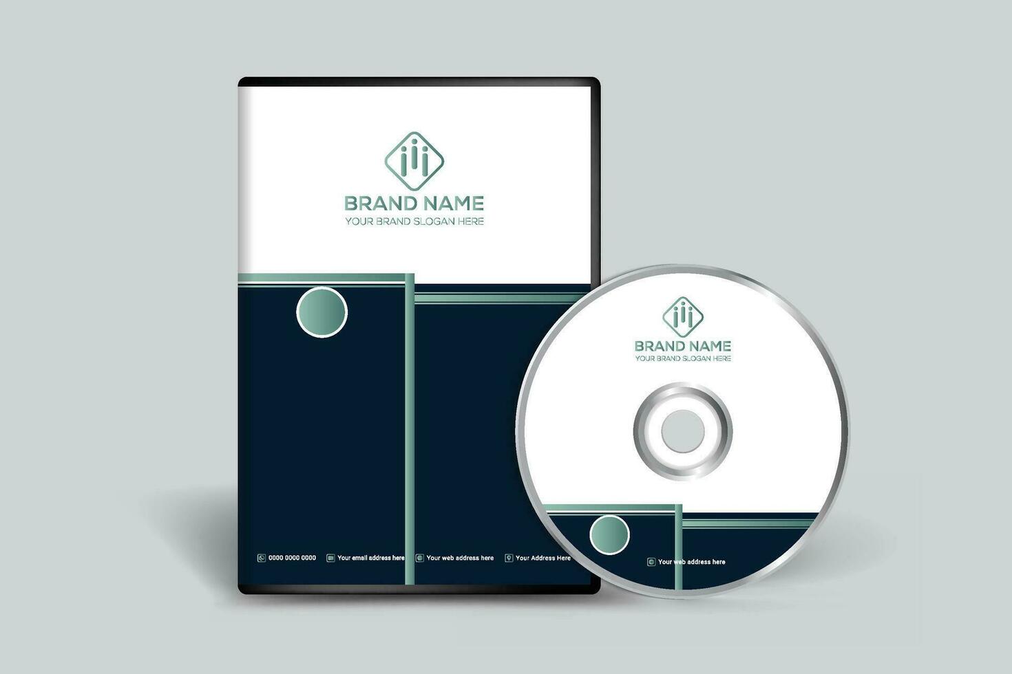 DVD Hoes ontwerp sjabloon mockup vector