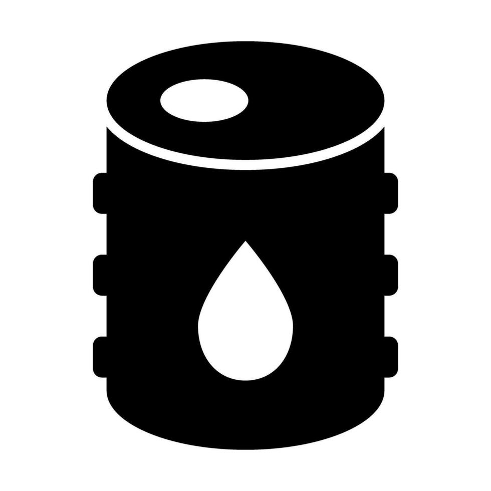 olie vat vector glyph icoon voor persoonlijk en reclame gebruiken.