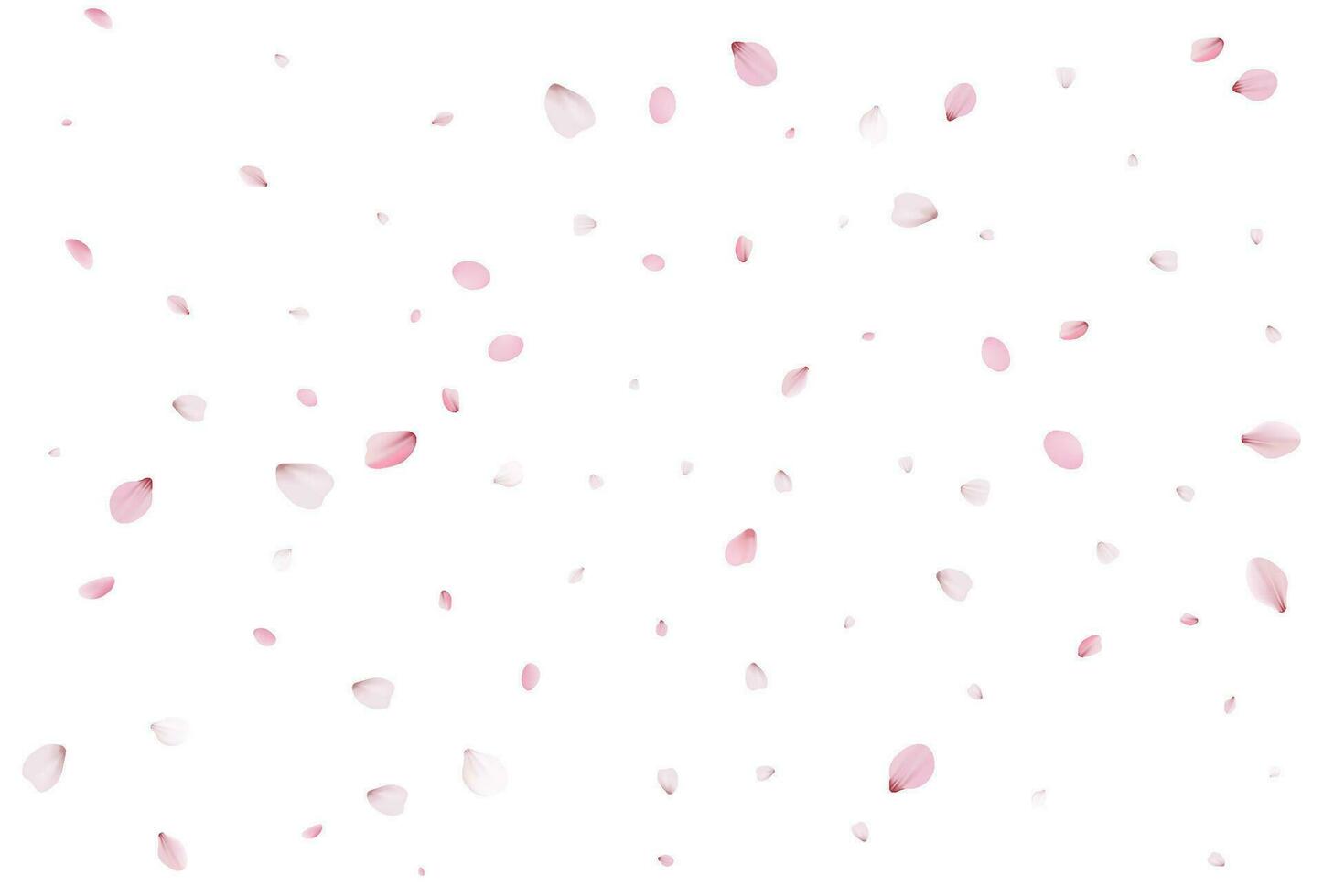 sakura vliegend bloemblaadjes, romantisch achtergrond. vector