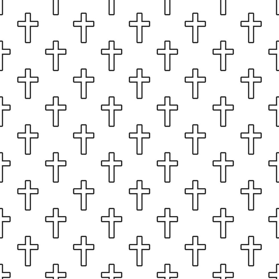 christen kruis naadloos patroon. vector illustratie.