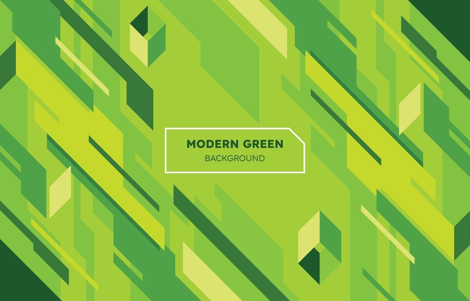 moderne groene geometrische vormenachtergrond vector