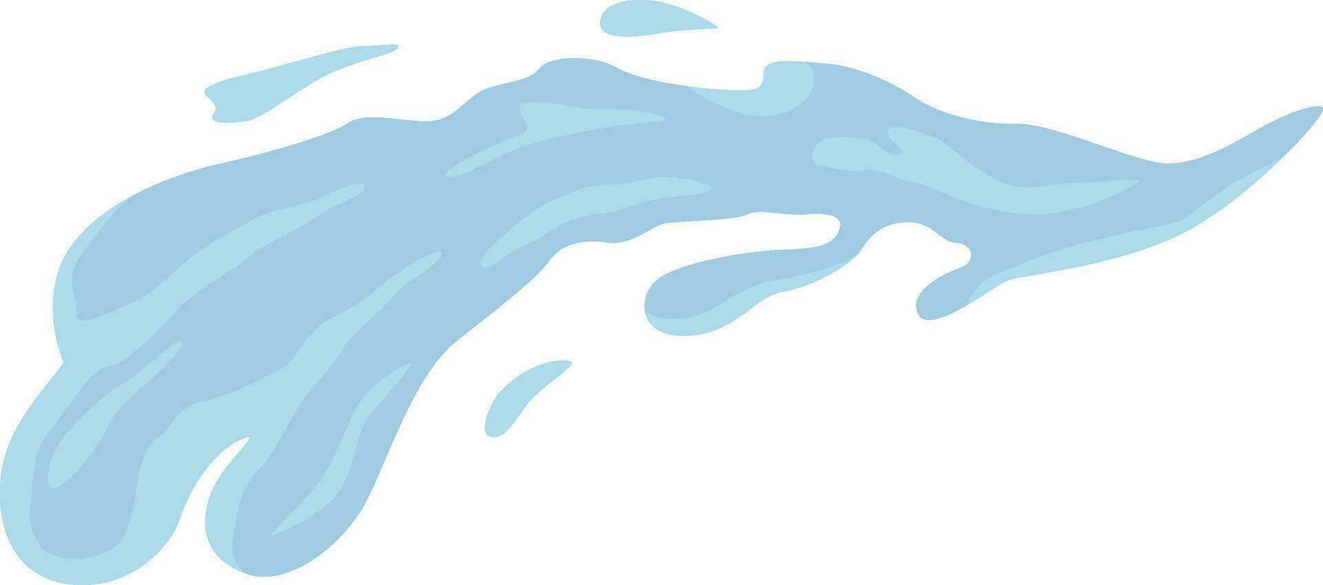 blauw Golf, plons water. vector