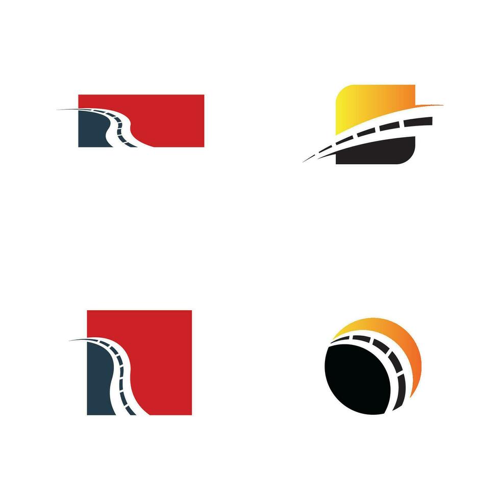 snelweg snelweg weg infrastructuur logo vector