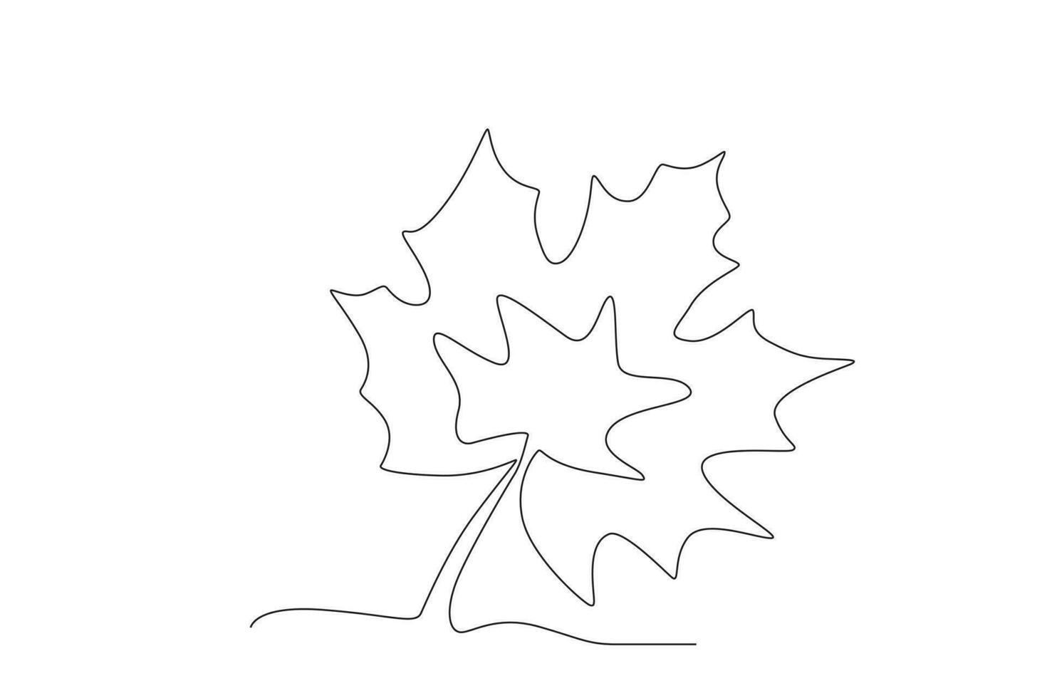 illustratie van een herfst blad vector