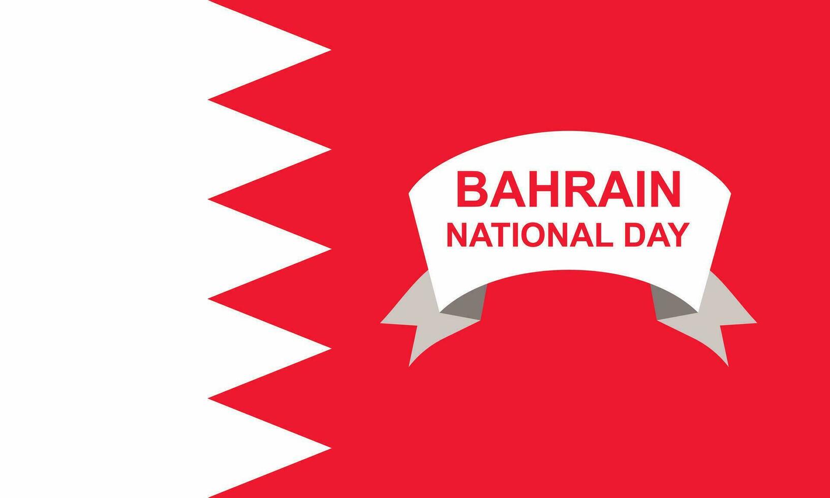 Bahrein nationaal dag banier, vector illustratie