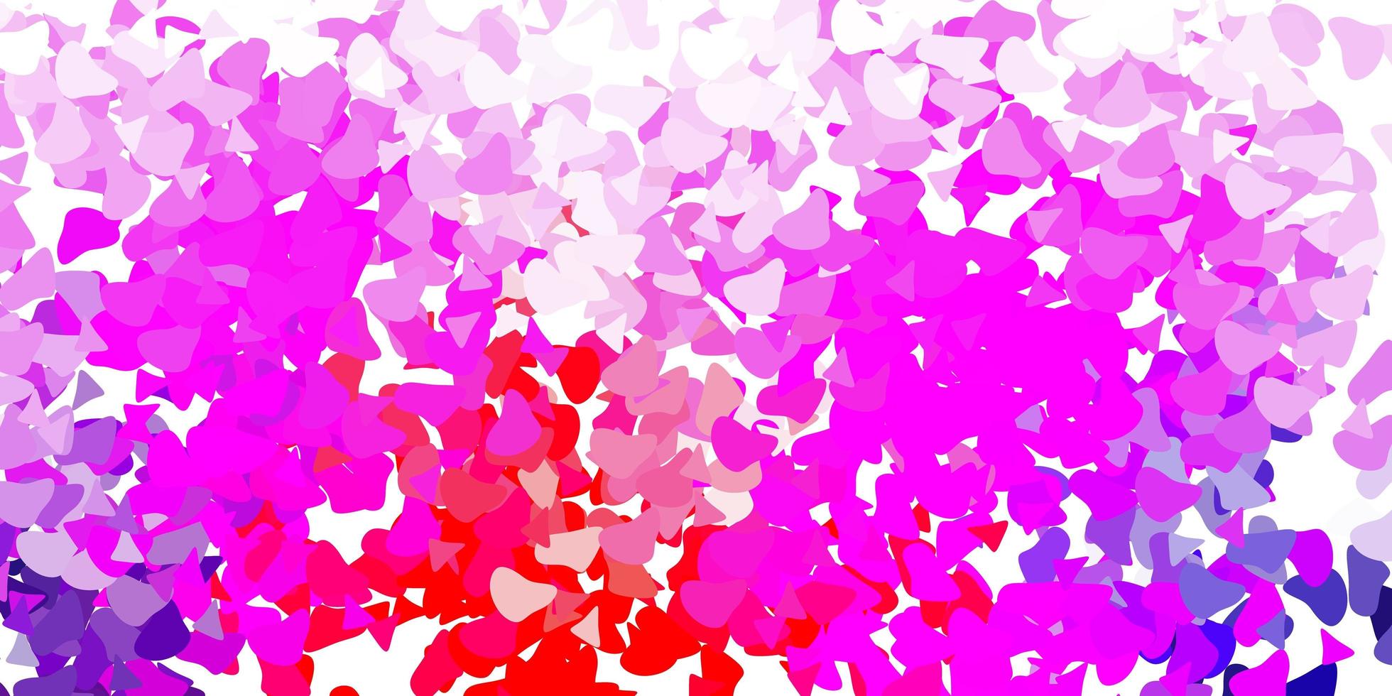 lichtpaarse roze vectorachtergrond met chaotische vormen vector