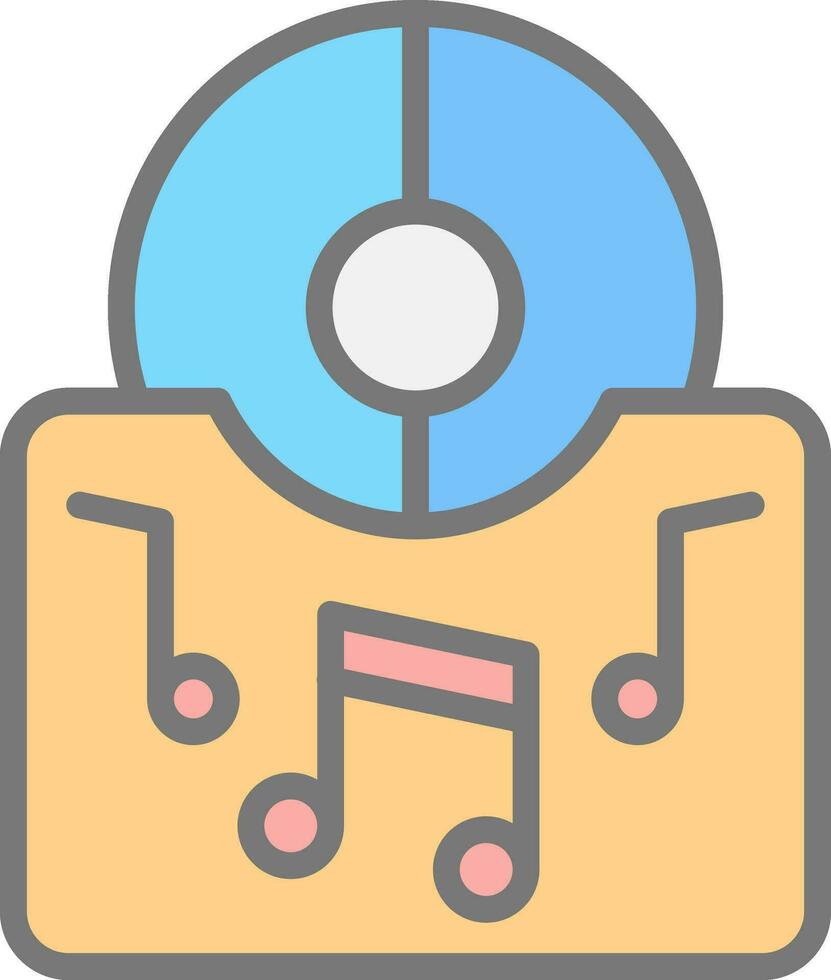 muziek- album vector icoon ontwerp