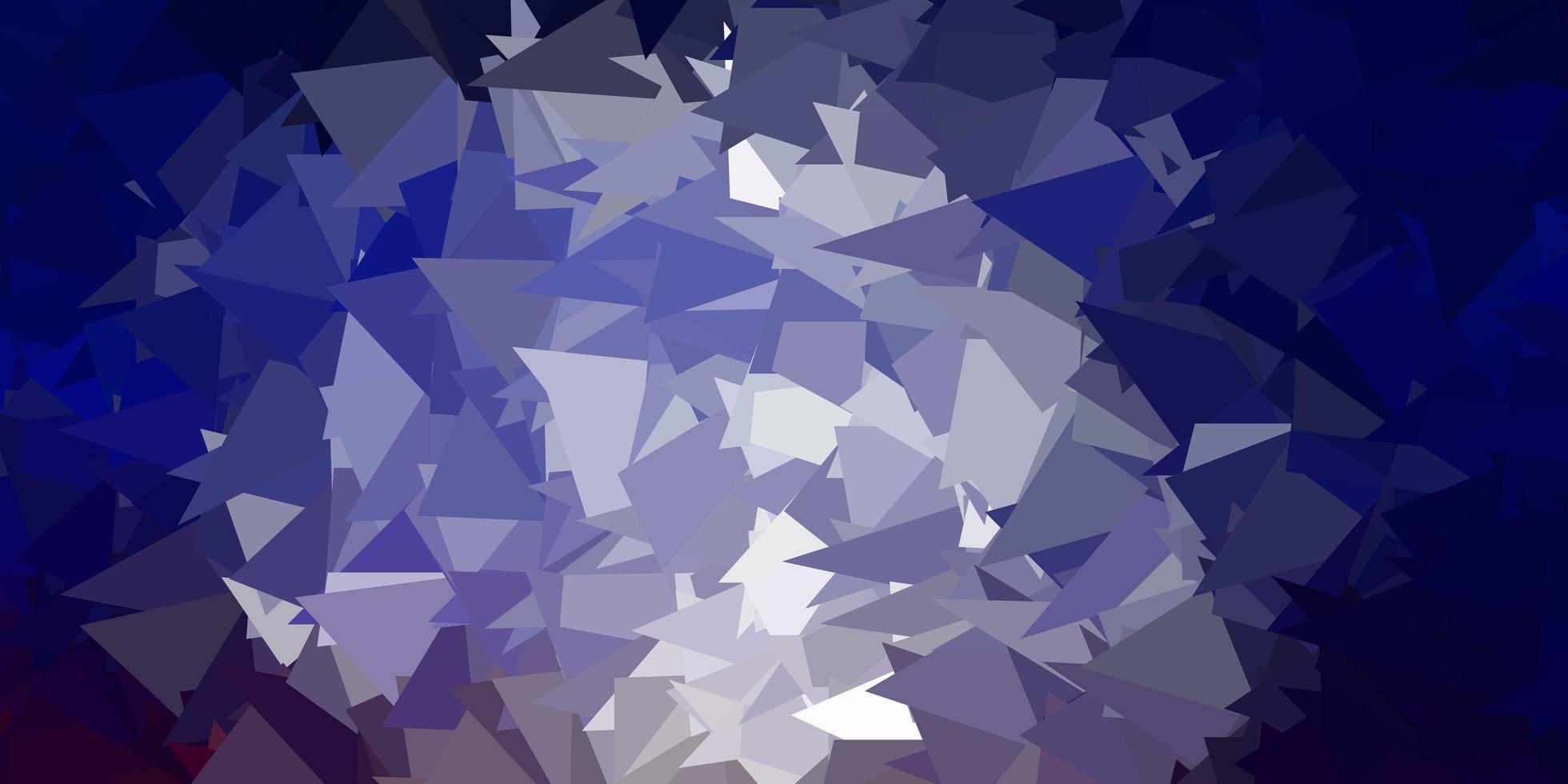 donkerblauw rood vector driehoek mozaïek behang