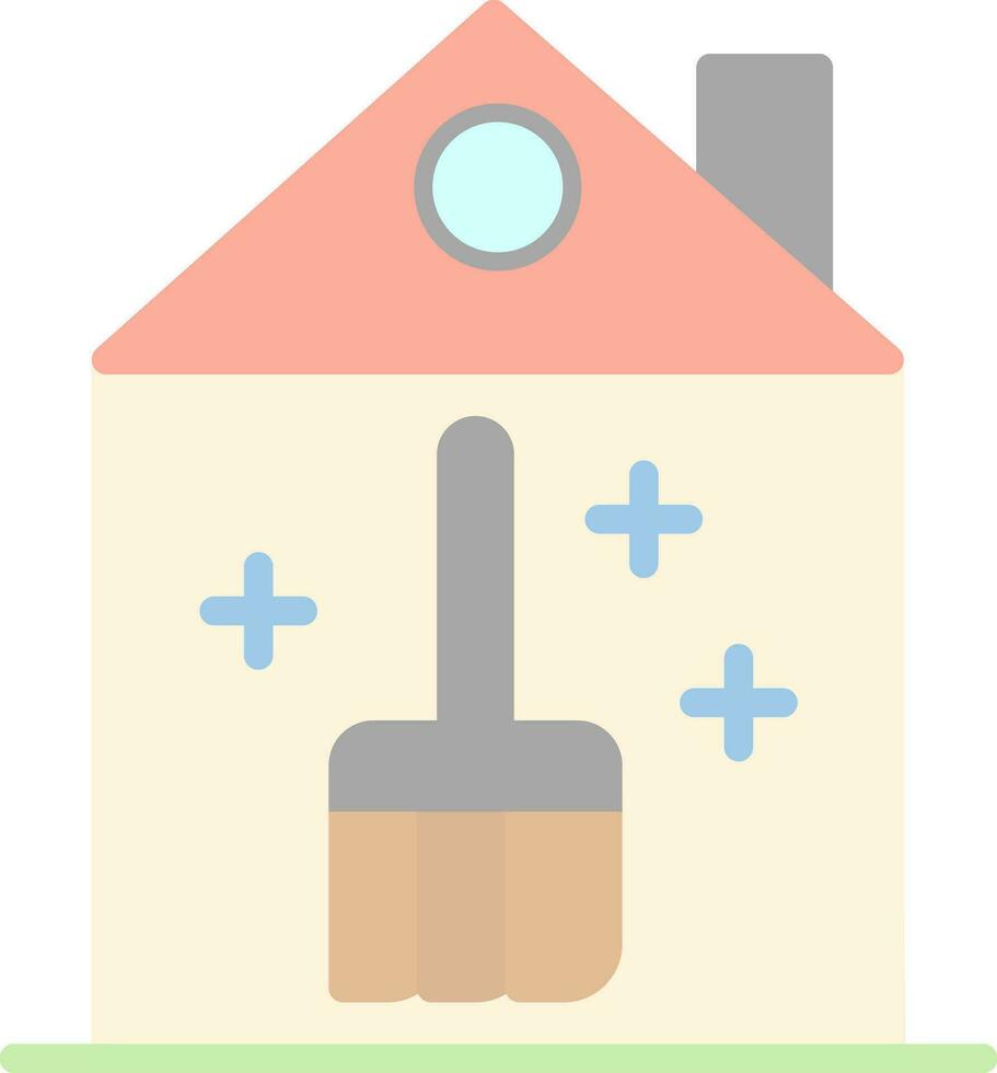 huis schoonmaak vector icoon ontwerp