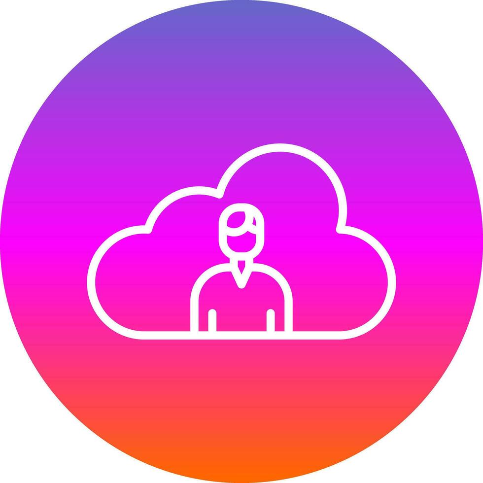 wolk vector icoon ontwerp