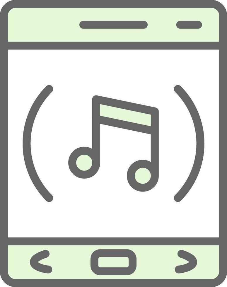 muziek- app vector icoon ontwerp