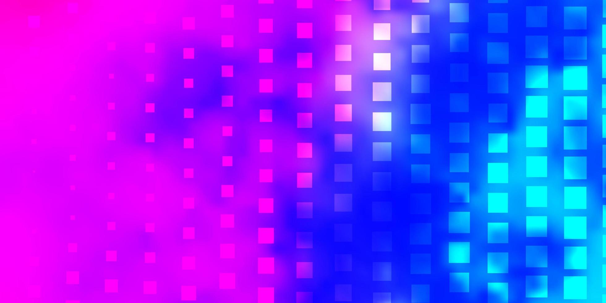 lichtroze blauw vectorpatroon in vierkante stijlrechthoeken met kleurrijk verloop op abstract achtergrondpatroon voor reclameadvertenties vector