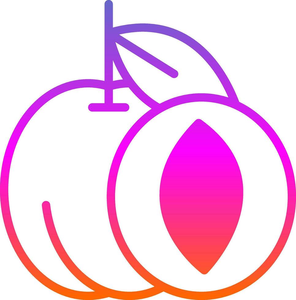 abrikoos vector icoon ontwerp