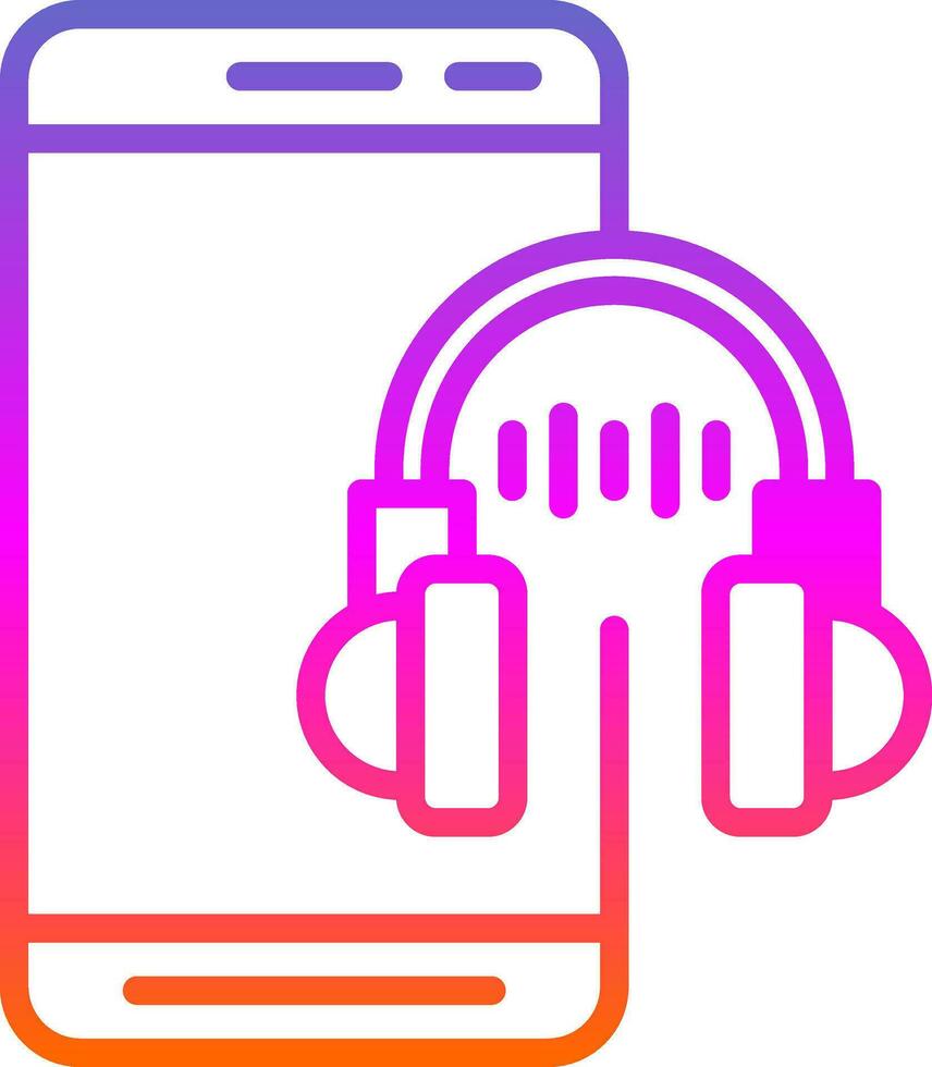 muziek- app vector icoon ontwerp