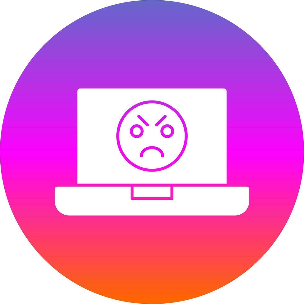 boos gezicht vector icoon ontwerp