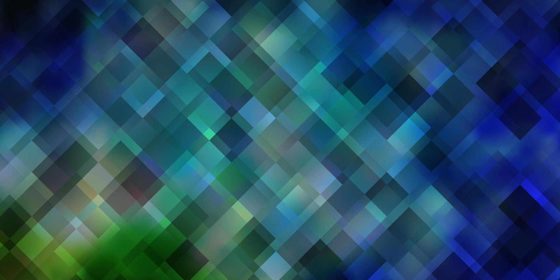 lichtblauw groen vectorpatroon in vierkante stijl vector
