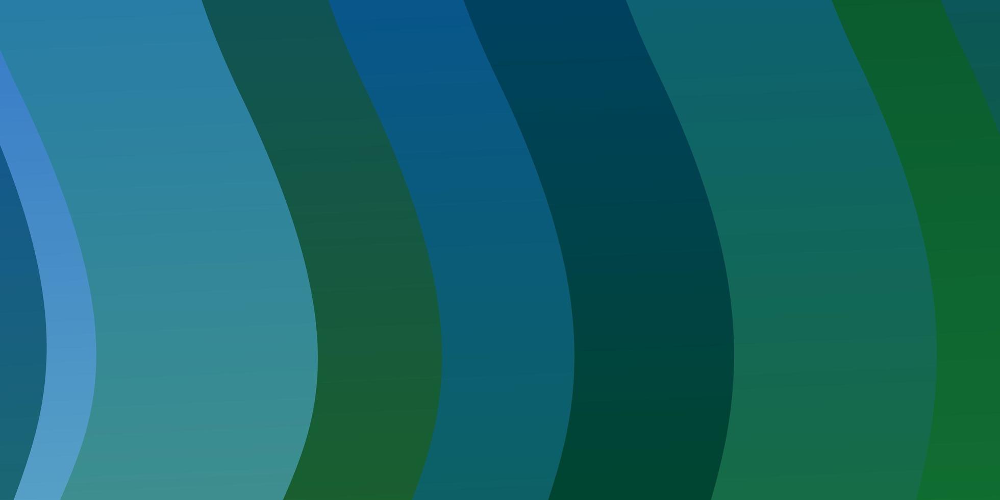 lichtblauwe groene vectorachtergrond met cirkelboog kleurrijke illustratie met gebogen lijnenpatroon voor bedrijfsboekjes folders vector