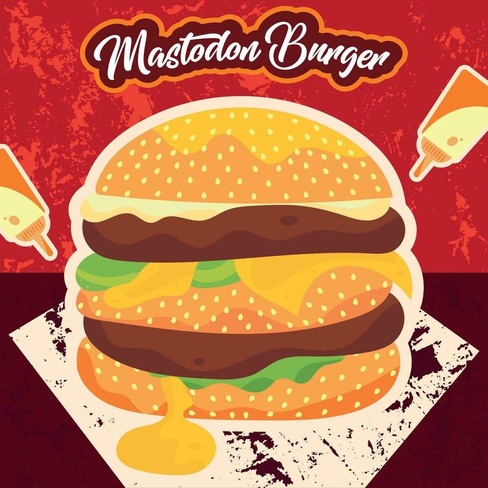 gekleurde nationaal hamburger dag sjabloon vector illustratie