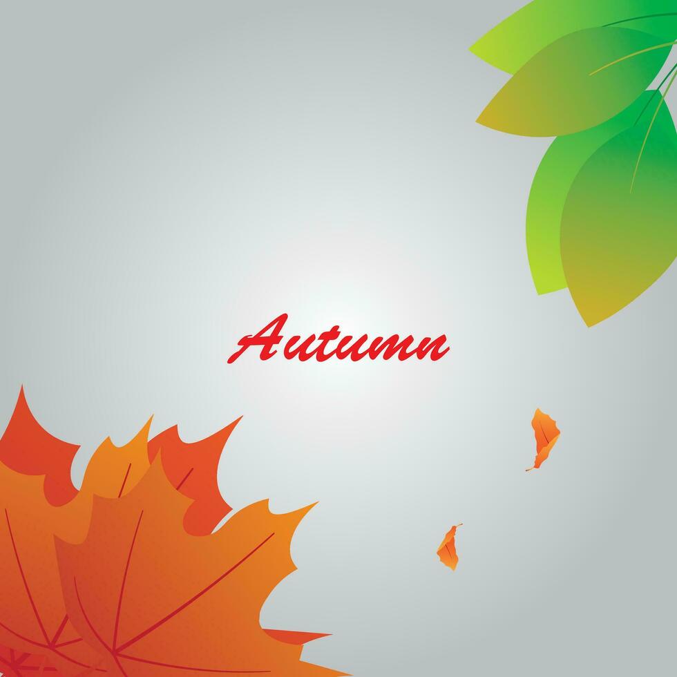 achtergrond vector ontwerp met herfst thema.