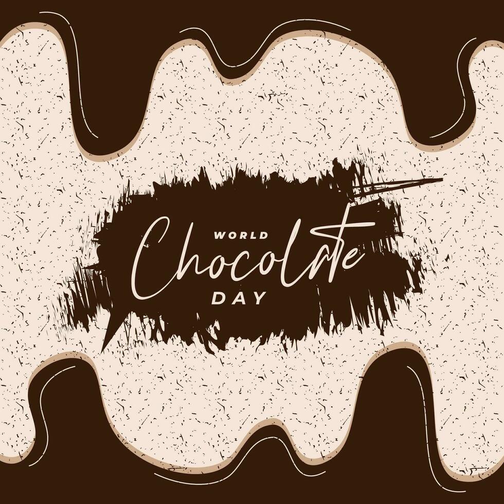 wereld chocola dag achtergrond, geschikt voor affiches, sociaal media berichten, en anderen vector