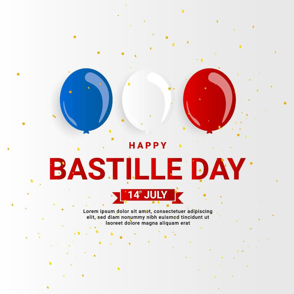 gelukkig Bastille dag achtergrond, geschikt voor affiches, achtergronden, stickers en anderen vector