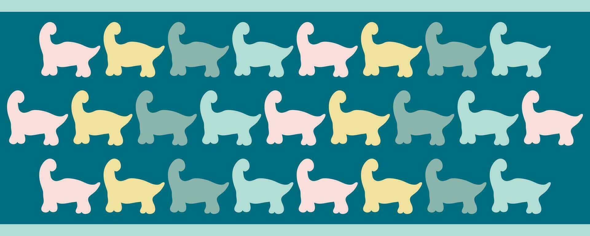 abstract kop patroon met dinosaurussen silhouetten. perfect afdrukken voor mok. vector