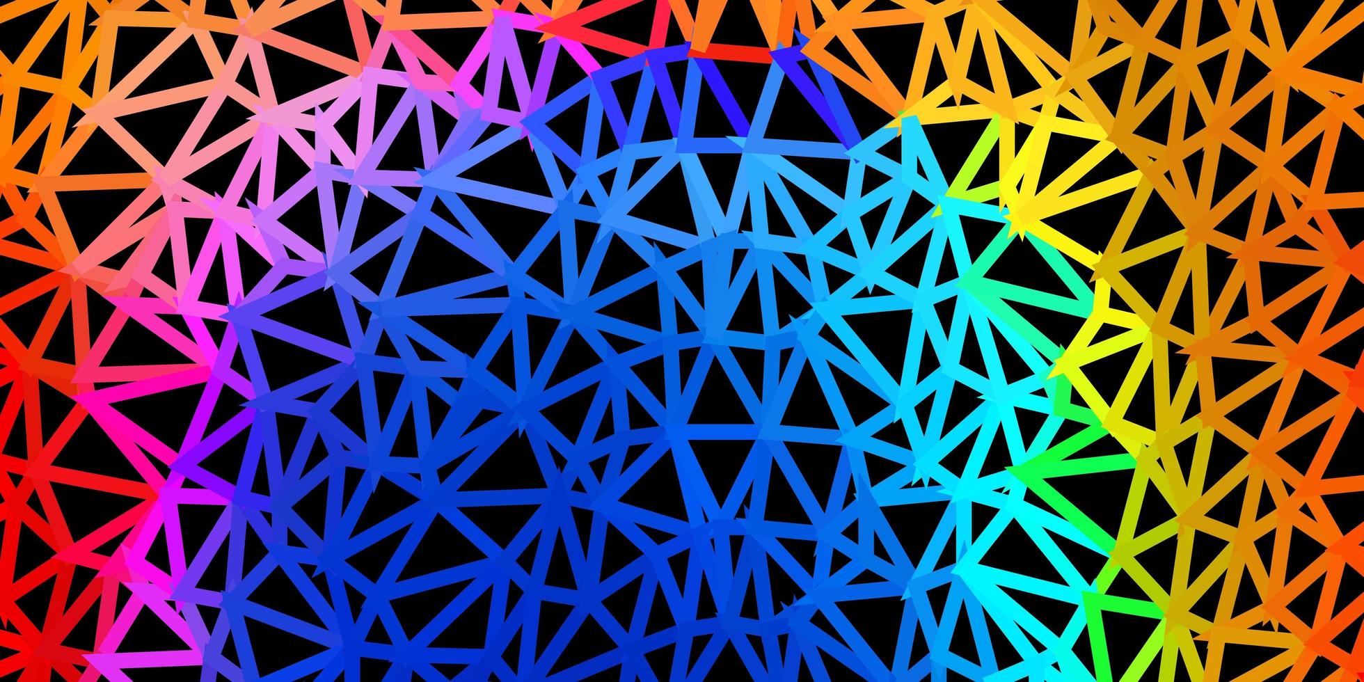 donkerblauw gele vector verloop polygoon lay-out